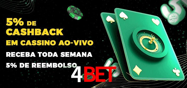Promoções do cassino ao Vivo 4bet